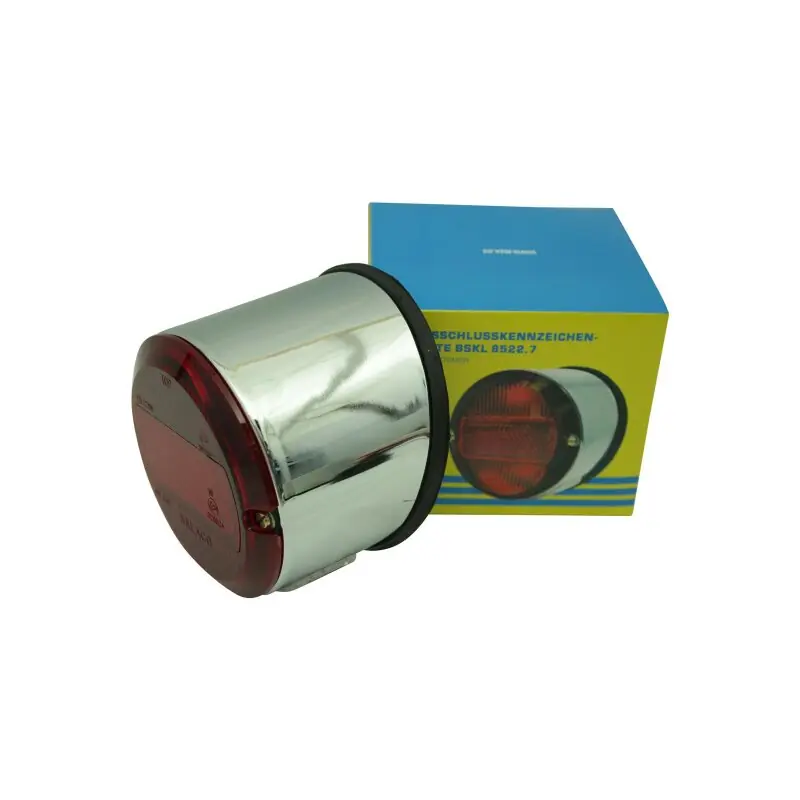 Jetzt Bestellen Rücklicht verchromt mit Kennzeichenbeleuchtung für MZ ES125 ES150 ES175 ES250 TS125 TS150 TS250 ETS150 ETS125 ETS250 IWL Troll, Campi