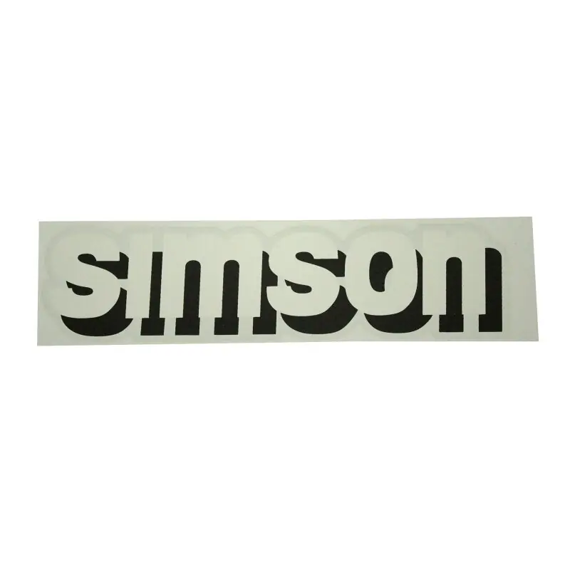 Sofort Bestellen Wasserabziehbild weiß für Tank Simson S51 S70 22x5,5cm wie ab Werk, kein Aufkleber (Stückpreis)