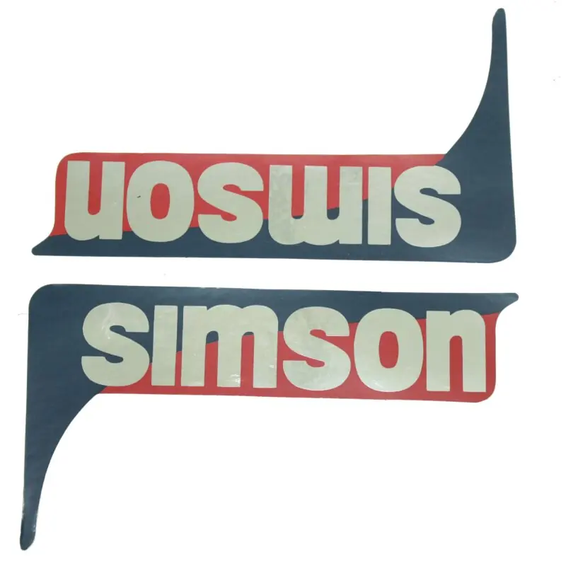Kostenfreie Lieferung Aufkleber blau rot Scheinwerfer, Lampenmaske Simson S53 S83 CX