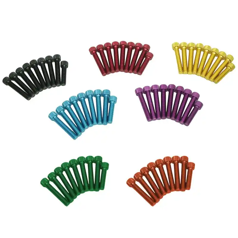 Aluminium ISK Schraubensatz eloxiert Kupplungsdeckel Lichtmaschinendeckel Motor für Simson S51 SR50 KR51/2 Schwalbe S53 S70 Duo 4/2 Echt