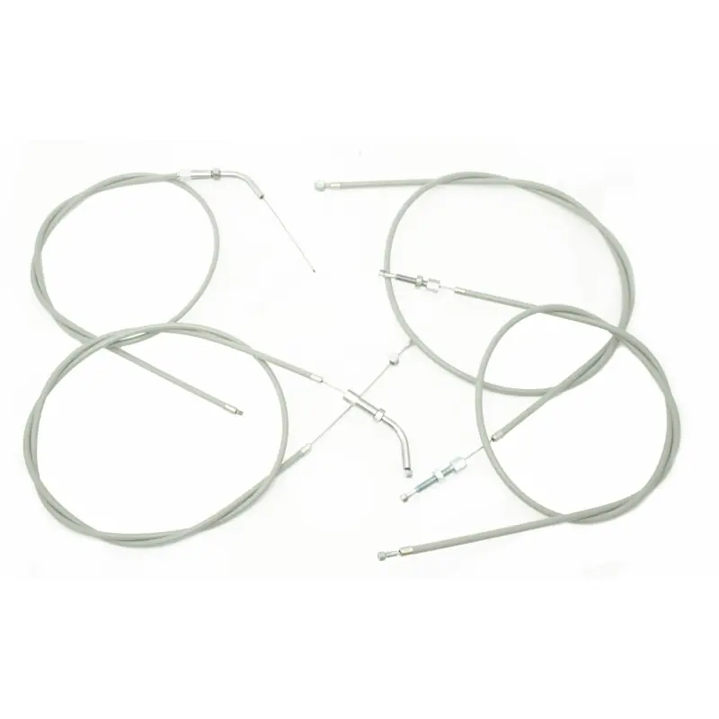Neue Ware Satz High Quality Bowdenzug Bremse Gas Kupplung Schaltung grau Simson SR1 Soemtron Bowdenzüge