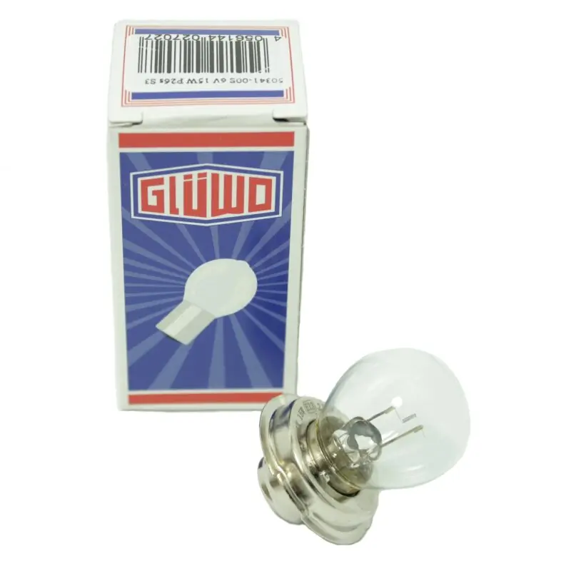 Finale Aktion Glüwo Glühlampe Birne Lampe 6V15W P26s Simson Mofa SL1, Pitty, SR56, SR59, RT125
