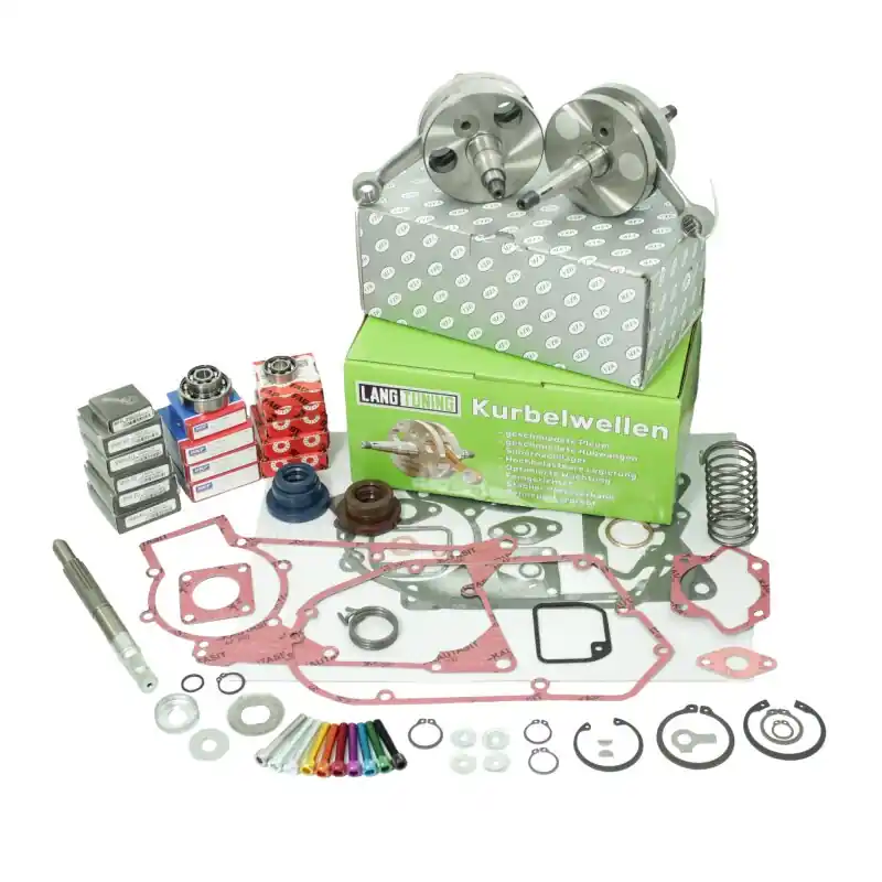 Schneller Versand Premium Set individuell Lager + Simmerringe braun + Dichtsatz zur Überholung Regeneration für Simson S51 SR50 KR51/2 Schwalbe S53 S70 MS50 SD50