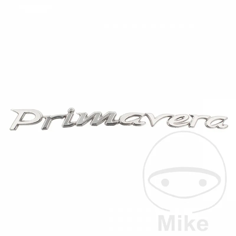 Lettering PRIMAVERA chrome original spare part for Vespa Primavera 50 12514-16 Abverkauf
