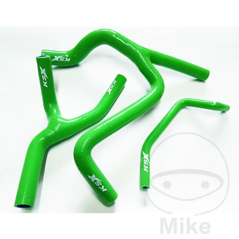 Jeu de tuyaux de radiateur vert pour Kawasaki KX-F 450 # 2009-2015 Top-Angebot