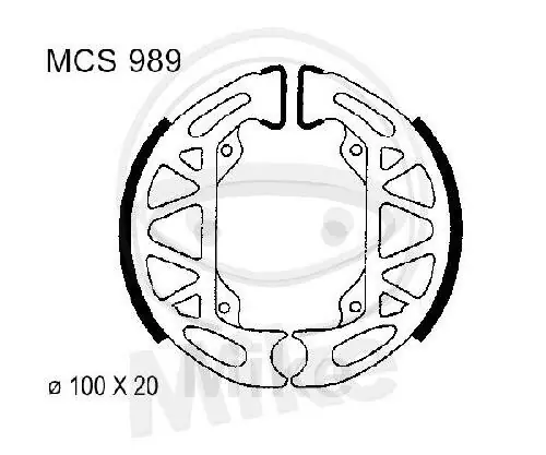 Ganasce freno con molla per Gilera Storm 50 Mash Bibob 50 Piaggio 25 50 80 Beliebt