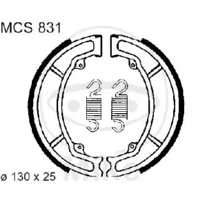 Top-Seller Mâchoires de frein avec ressort pour Honda CN Piaggio Hexagon 250 Helix GT 86-00