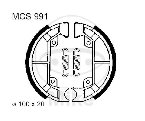 Zapatas de freno con muelle para Piaggio Quartz 50 92-96 Sfera 80 91-96 Beliebt