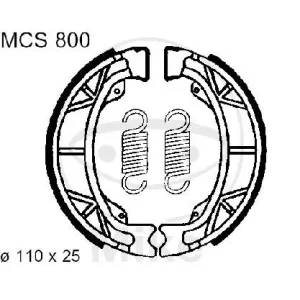 Brake shoes with spring for Aprilia Baotian Beta FlexTech Honda Kymco Peugeot SYM Aktuell
