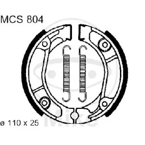 Zapatas de freno con muelle para Honda CB CRF CR MT XL 125 250 500 Scrambler 70-09 Billig