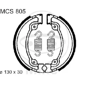 Wochenendangebot Zapatas de freno con muelle para Honda CA 125 CMX 250 VT 125 XL 250 500 600 XR 500
