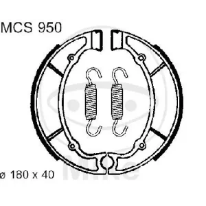 Ganasce freno con molla per Yamaha XJ 550 XV 500 750 XZ 550 YX 600 Abverkauf