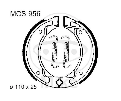 Patins de frein pour Yamaha BW CY DT SR TT 50 80 125 200 83-01 Ausverkauf
