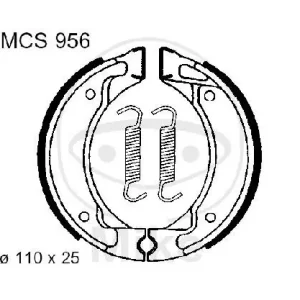 Zapatos de freno para Yamaha BW CY DT SR TT 50 80 125 200 83-01 Billig