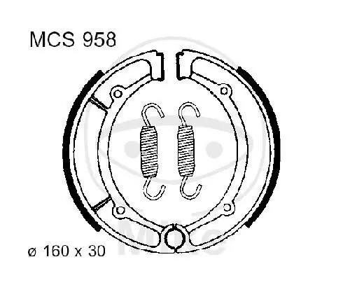 Schneller Versand Mâchoires de frein avec ressort pour Keeway Superlight 125 Yamaha XS 250 400 YFM 400 600 YP 250