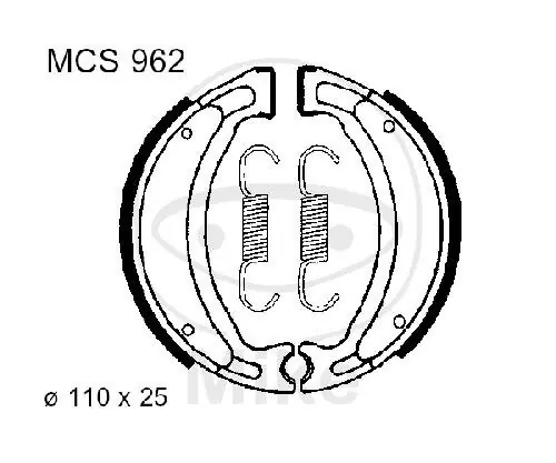 Zapatas de freno con muelle para Benelli CPI Generic Keeway KSR-Moto MBK Rex Yamaha Angebot