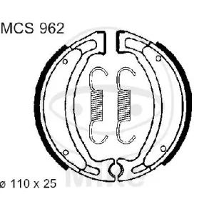 Kostenfreie Lieferung Ganasce freno con molla per Benelli CPI Generic Keeway KSR-Moto MBK Rex Yamaha