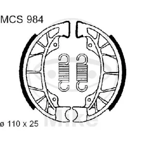 Highlight Brake shoes with spring for Aprilia Derbi Gilera Piaggio Vespa