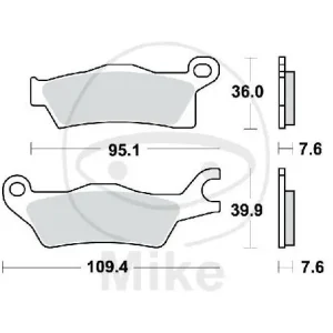 Neuheit Pattino del freno a sinistra per CAN-AM Outlander 450 500 650 800 1000 Renegade 500 800