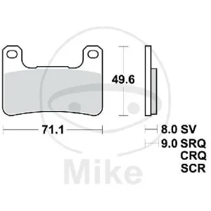 TRW Brake Pad Set Sinter Carbon Racing SCR MCB752SCR Sofort Bestellen
