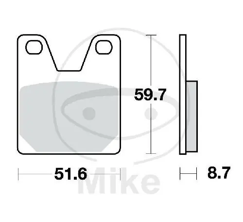 TRW Brake pad set sinter rear MCB702SH Preis Gesenkt