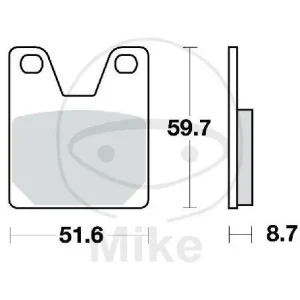 Rabatt TRW Set di pastiglie freno posteriori Sinter MCB702SH