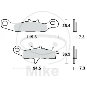 Direkt Vom Hersteller TRW Set di pastiglie freno Sinter SI MCB697SI