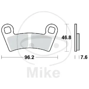 Preis Gesenkt TRW Brake pad set Sinter SI MCB854SI