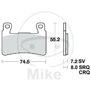 Neue Kollektion TRW brake pads standard MCB703
