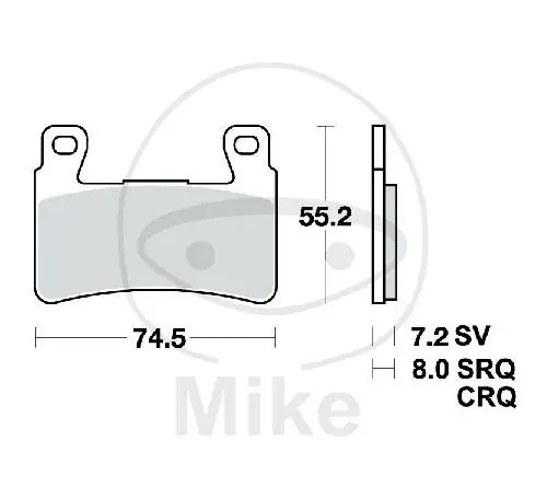 Neue Kollektion TRW brake pads standard MCB703