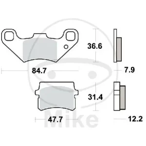 TRW Bremsklötze Standard MCB807 Kostenfreie Lieferung