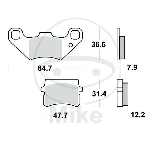 Pastiglie freno TRW Standard MCB807 Heißes Angebot