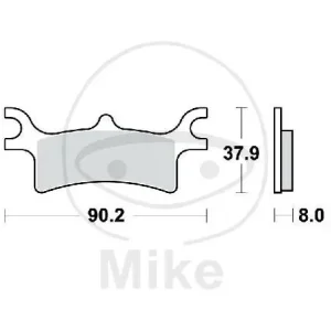 Sonderangebot TRW Bremsklotz Satz Sinter SI MCB798SI