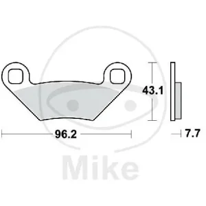 Preiswert TRW Brake pad set Sinter SI MCB855SI