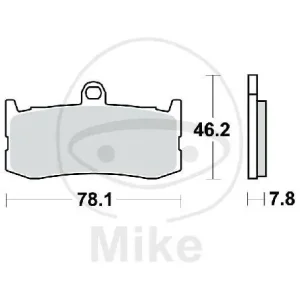 Neue Ware Set di pastiglie freno TWR in carbonio CRQ MCB816CRQ