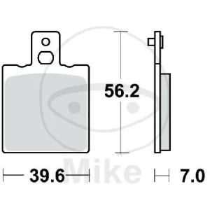 TRW Brake pad set Sinter SI MCB75SI Saisonangebot