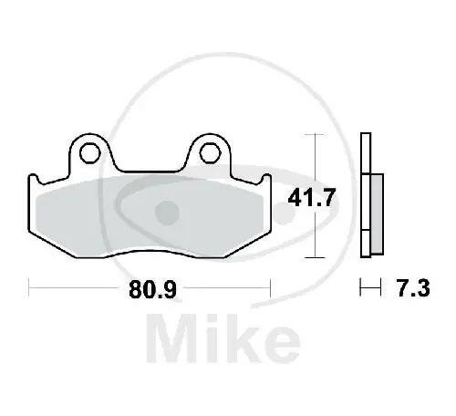 Echt TRW Brake pad set Sinter SI MCB534SI
