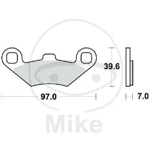 Sonderaktion TRW-Lucas EC Scooter Belag MCB874SRM