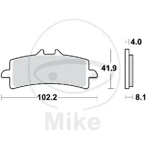 TWR Brake Pad Carbon CRQ MCB858CRQ Beliebt