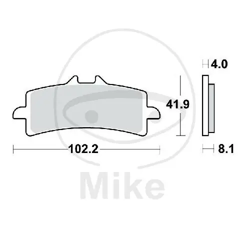 Günstig TRW Brake Pad Set Sinter Carbon Racing SCR MCB858SCR