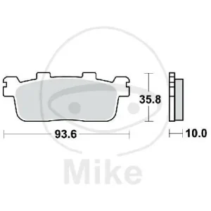 TRW brake pads standard MCB821 Jetzt Bestellen