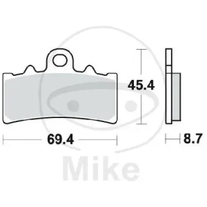Garantierte Lieferung Set di pastiglie freno TRW sinterizzate anteriori MCB834SV