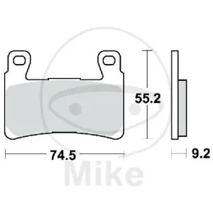 TRW Brake pad set sinter front MCB819SV Geprüft
