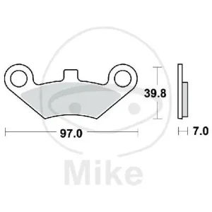 TRW Brake pad set Sinter SI MCB863SI Solange Der Vorrat Reicht