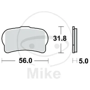 Markenware TRW Brake pad set Sinter RSI MCB887RSI