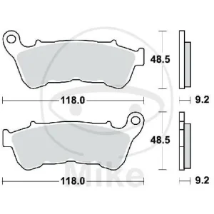 TRW Brake pad set sinter front MCB885SV Direktkauf