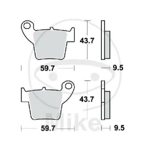 Garantierte Lieferung TRW Brake pad set Sinter SI MCB730SI