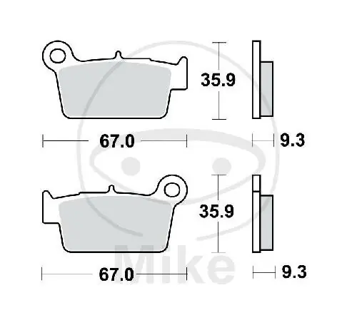 TRW Brake pad set Sinter RSI MCB739RSI Solange Der Vorrat Reicht