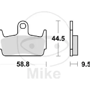 Highlight TRW brake pad set LC MCB686LC