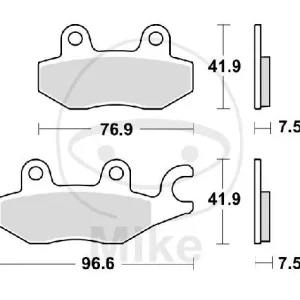 Günstig TRW Brake pad set sinter front MCB900SV